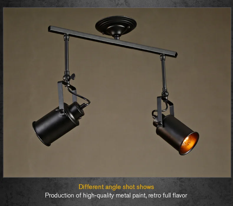 Us 50 35 30 Off Modern Industrial Led Ceiling Lamp Bars Clothing Store 2 3 Head Long Rod Creative Spotlights Ceiling Light In Pendant Lights From