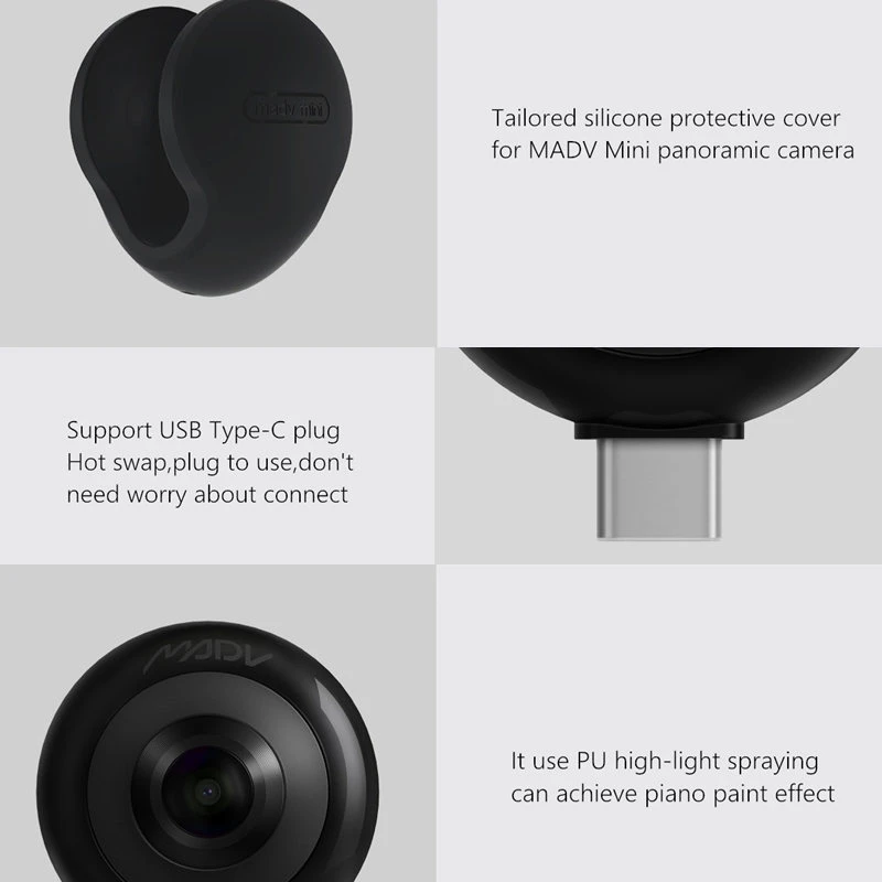 Xiaomi MADV Mini 360 градусов панорамная камера VR 13MP CMOS 5,5 K фото HD видео прямой поток с поддержкой Android Micro USB и type C