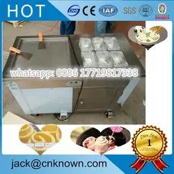 Бесплатная доставка импорт брендовый компрессор для одной сковороды жесткий ролик мороженое Холодной Плиты машина для продажи
