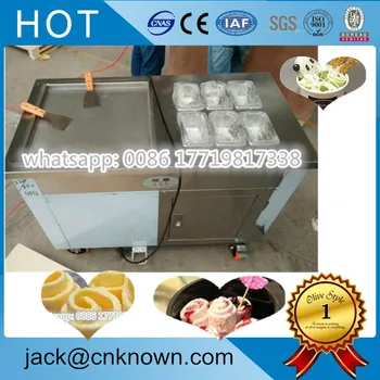 

Free shipping import brand compressor single pan hard roller ice cream cold plate machine for sale