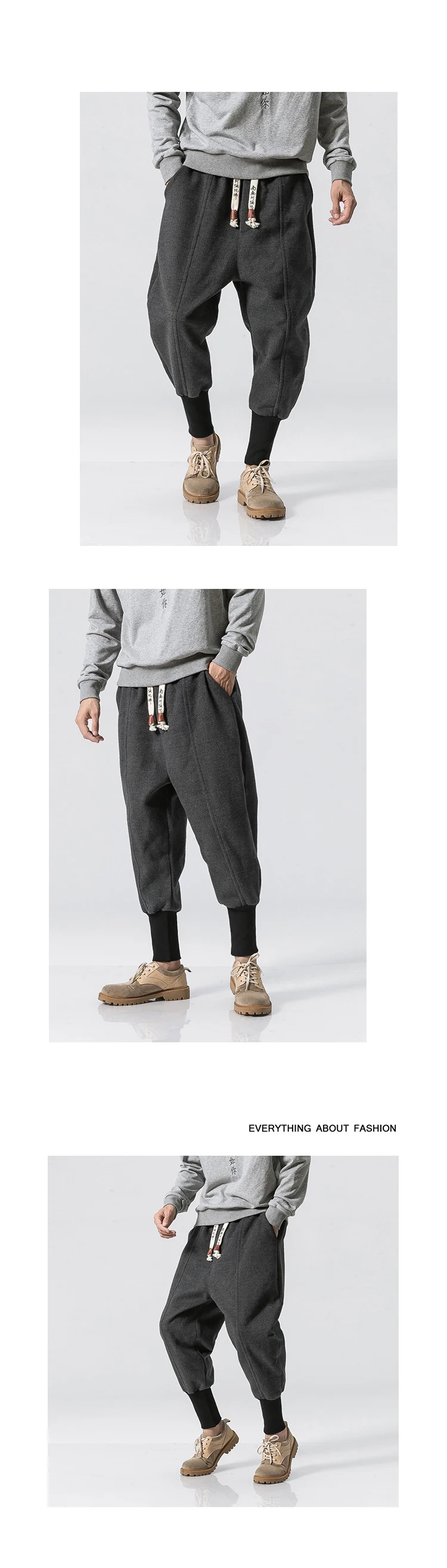 2019 harajuku tornozelo bandded joggers calças masculino