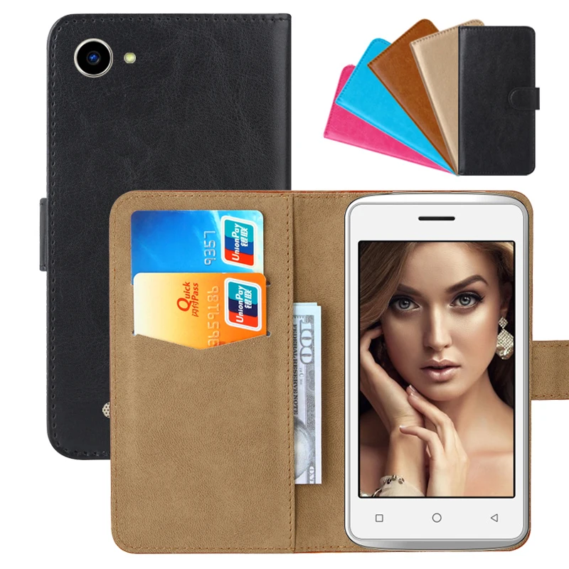 

Luxury Wallet Case For INOI 1 Lite PU Leather Retro Flip Cover Magnetic Fashion Cases Strap