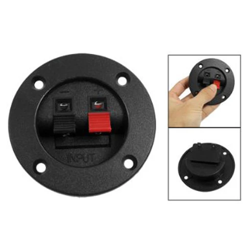 

High Quality Speaker Round Cup 2-Terminal Binding Post Board 3" Diameter