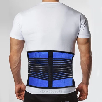 

Orthopedic Double Pull Neoprene Fitness Belt Lumbar Corrective Back Brace Support Belt Waist Bodybuilding Spine Pain Relief Men