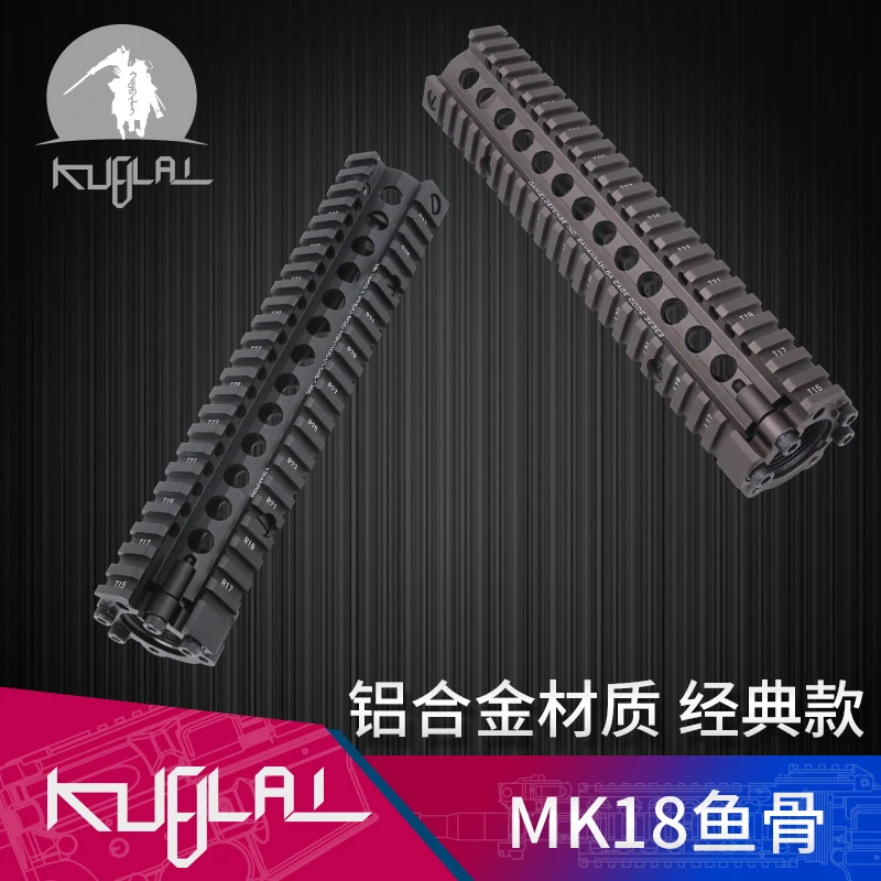 Tático para Aeg Alumínio Duro Cabolsa Anodizado Risii 7 9 12 Airsoft Handguard Preto cb Trilho Gbb Gel Blaster Mk18 11 High Quality Esporte e Lazer