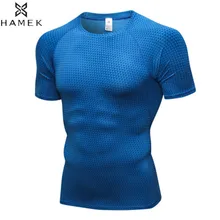 Мужские компрессионные футболки для бега с цифровым принтом, спортивные лосины для фитнеса, быстросохнущие дышащие тренировочные рубашки для мальчиков