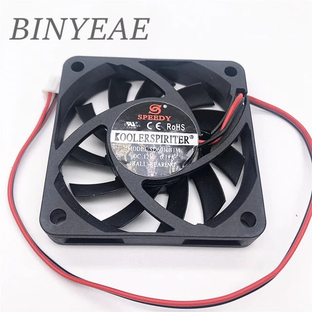 Ventilateur PC 60mm USB - Lot De 4 - 5V 0.18A - Pour Refroidissement CPU, Boîtier, Routeur - Silencieux & Facile à Installer