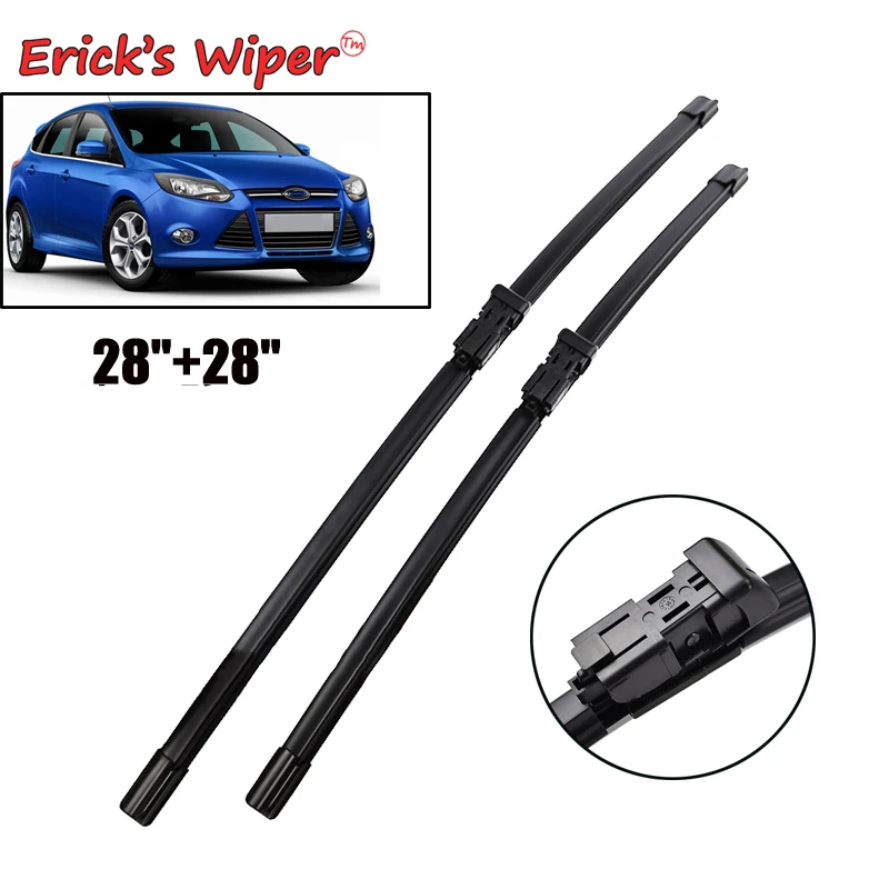 Erick's Wiper Front Wiper Blades For Ford Focus 3 Hatchback 2011 2017 2016 Windshield Windscreen 2016 Ford Focus Hatchback Windshield Wipers Size