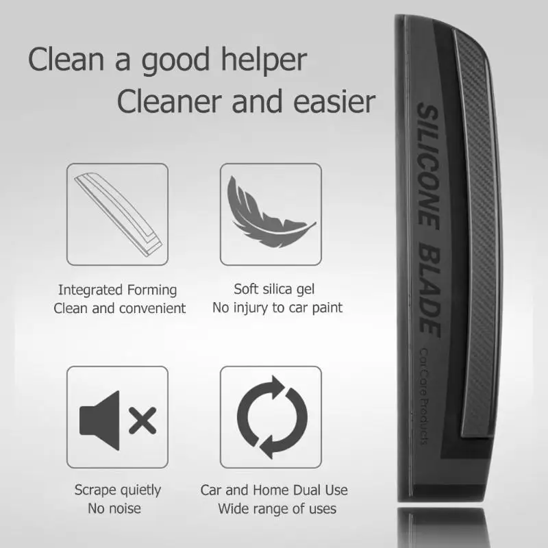 Силиконовый нож для мытья автомобиля, очиститель воды, очиститель мыла, скребок, скребок, инструмент для чистки лобового стекла автомобиля