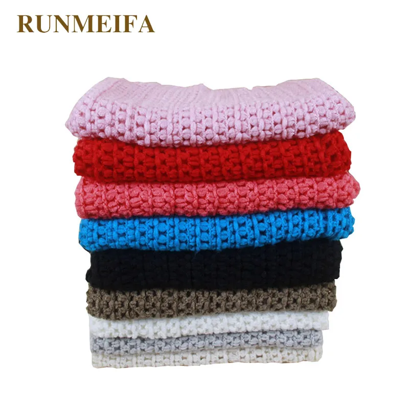 

RUNMEIFA Newest Fashion Children Ring Scarf Boys Girls Simple Scarf Child Soft Cotton Scarves Solid Winter Scarf Keep Warm