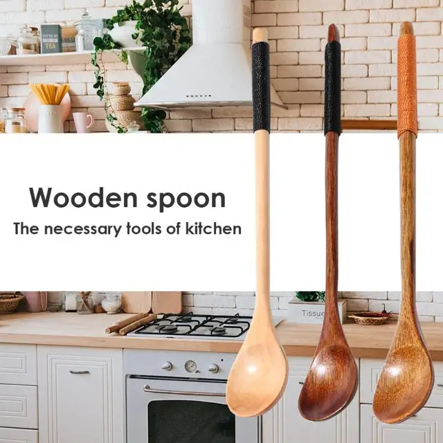 Long Handle Wooden Spoon 4