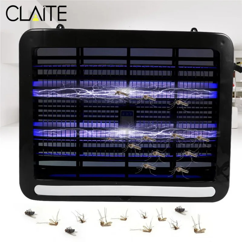 

CLAITE 8W Outdoor LED Mosquito Repellent Trap Lamp Electric Shock Insect Zapper Pest Mosquito Energy-saving Killer Lamp
