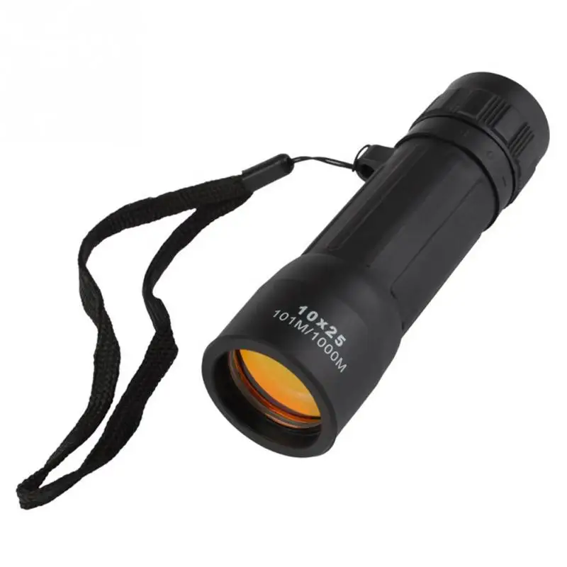 

Protable 10x25 Mini Monocular Telescope Handy Eyepiece Lens Hiking Hunting Camping Sports with arming strap