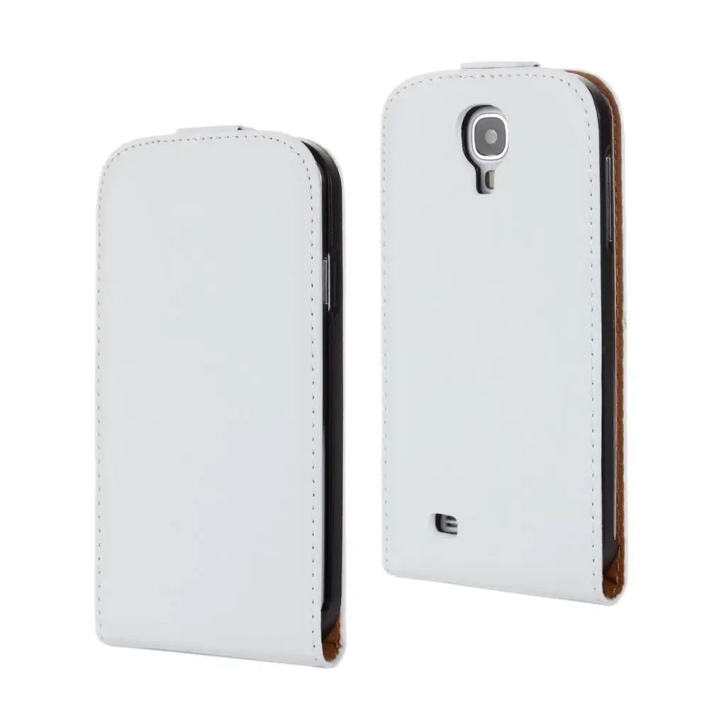 Раскладушка чехол для телефона кожаный чехол для samsung Galaxy S4 Магнитная Адсорбция кобура с пряжкой Флип coevr чехол для samsung i9500 - Цвет: Белый