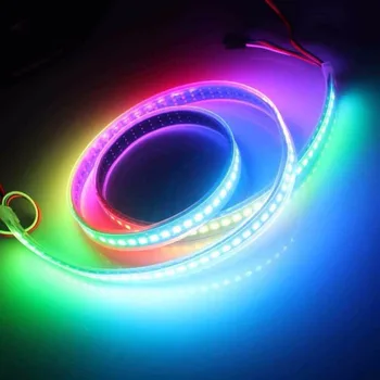 

DC 5V led pixel strip light WS2812B WS2812 IC Individually Addressable 5V RGB full color 30/60/144 leds/m Waterproof tape string