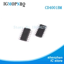 20 pçs cd4001bm96 sop14 cd4001bm cd4001 logic gate quad 2 entrada cmos novo original frete grátis