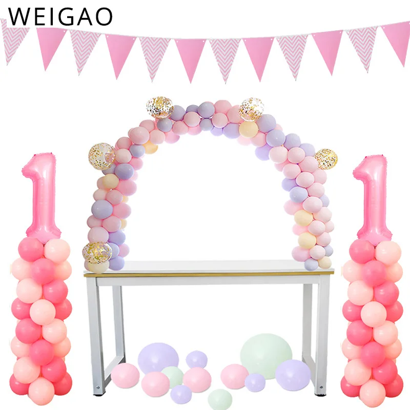 

68Pcs Birthday Party Balloons Accessories Latex Balloon Arch Stand Balon Holder Column Stand for Children's Party Baby Shower