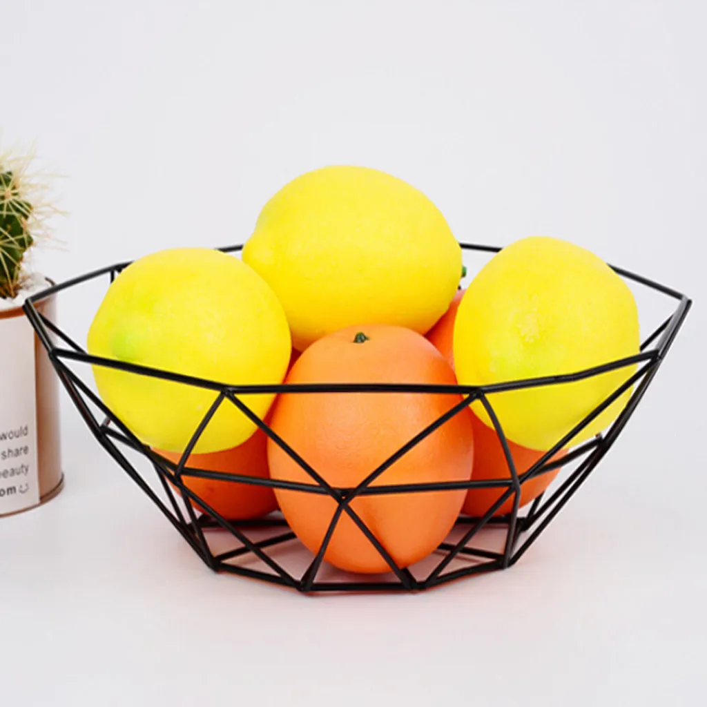 

Geometric Fruit Vegetable Wire Basket Metal Bowl Kitchen Storage Desktop Display Desktop Display Fruit Vegetable Wine Trays513