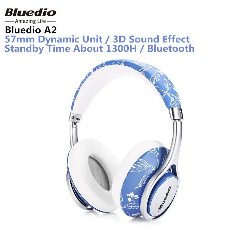 

Original Bluedio A2 Bluetooth Headphones Over-ear Headset Fashionable Wireless Headphones for phones and music