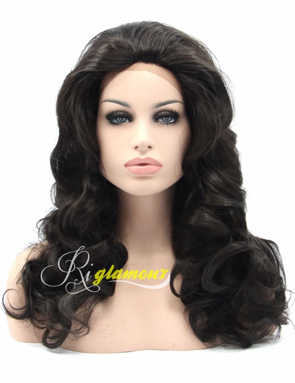 Black Synthetic Lace Front Wigs 2