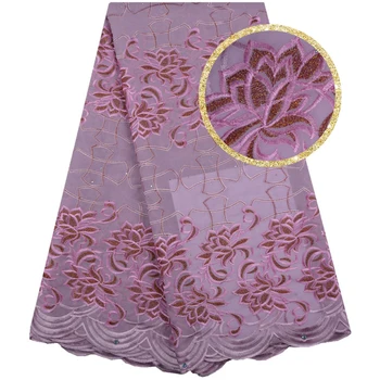 

Best Selling High Quality Swiss Voile Lace African Dry Lace Materials Cotton Lace For Women Swiss Voile Lace With Stones 1546