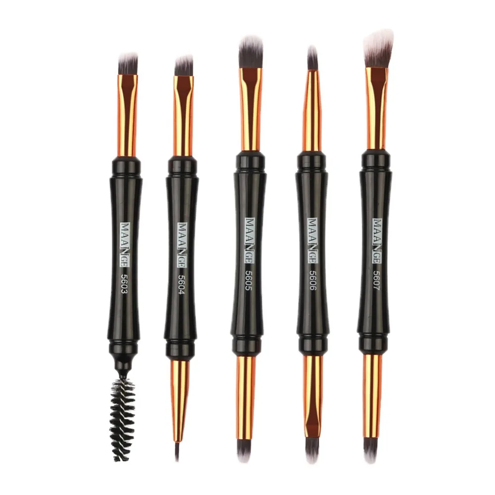 

MAANGE 2018 New 1pcs Makeup Brush Double-end Eyeshadow Eyelash Eyebrow Concealer Brush Applicator Make up Cosmetic Tool #280824