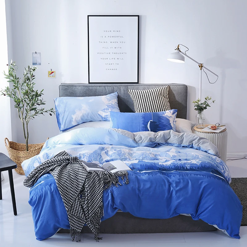 

Landscape Painting Bedding Sets Full King Twin Queen King Size 4Pcs Bed Sheet Duvet Cover Set Pillowcase Without Comforter