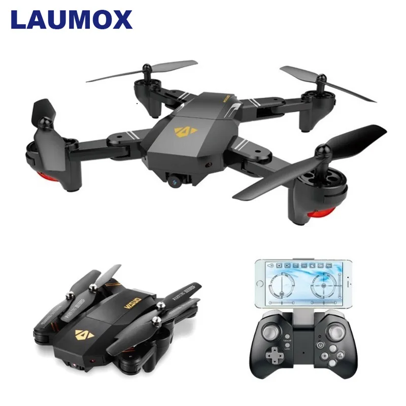 LAUMOX VISUO XS809HW XS809W селфи Дрон с широкоугольной HD камерой RC Дрон Профессиональный WiFi FPV RC Квадрокоптер вертолет Дрон