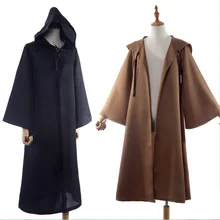 New Star Wars Cosplay Costume Jedi Anakin Skywalker Cosplay Cloak Black&Brown Carnival/Halloween Costumes for Women/Men S-XXL star wars jedi cloak cosplay costumes adult men hooded robe cloak cape costume halloween christmas dresswith