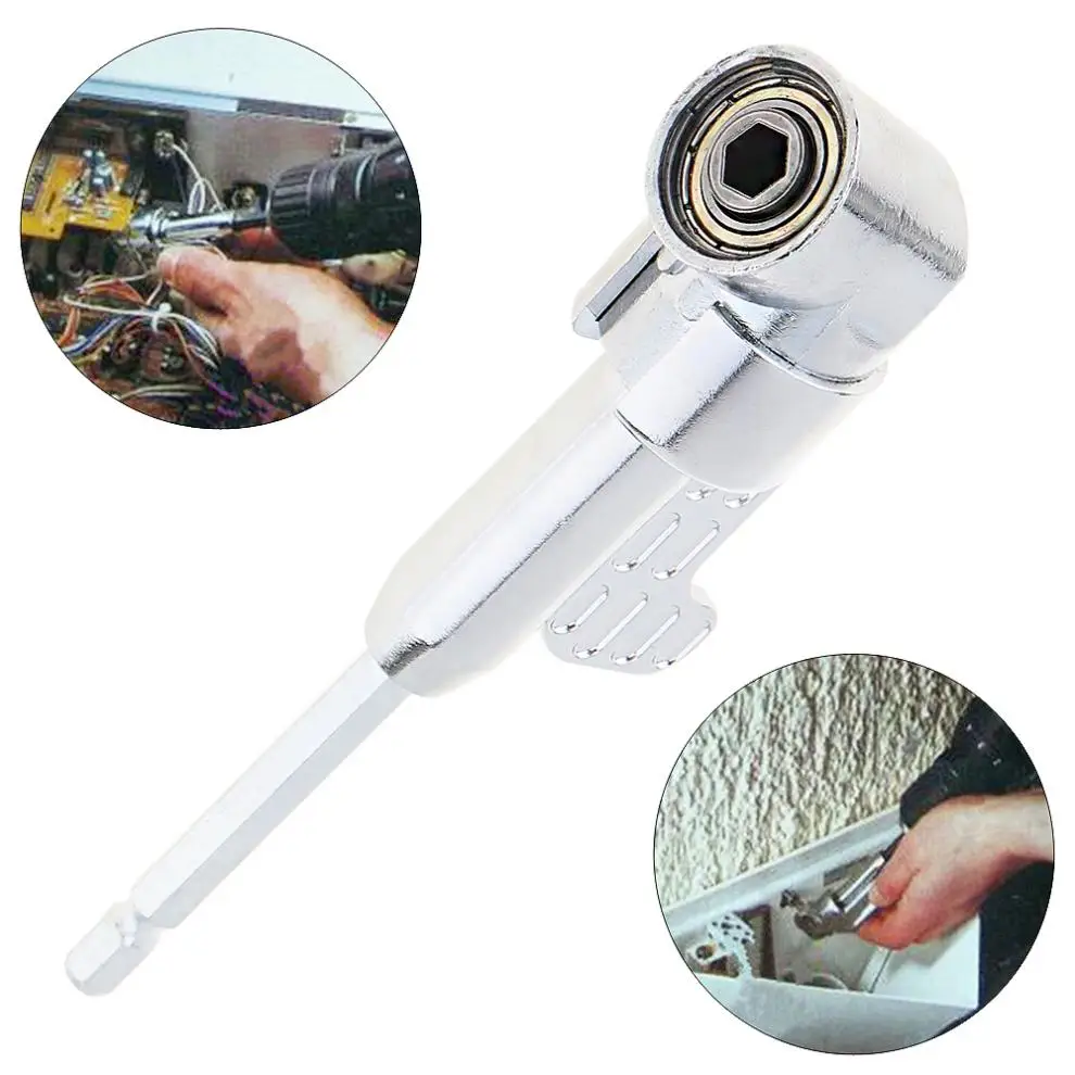 

105 Degree Turn Screwdriver Joints Extensions Bending Socket Holder Adaptor with 1/4 Inch Hex Handle