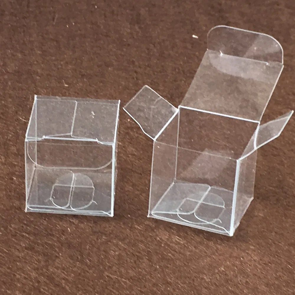100 шт./лот Подарочная коробка 3x3x3 см из прозрачного ПВХ упаковочные коробки прозрачная коробка пластик ПВХ Дисплей для конфет от китайского производителя/ювелирных изделий/подарка шоколада