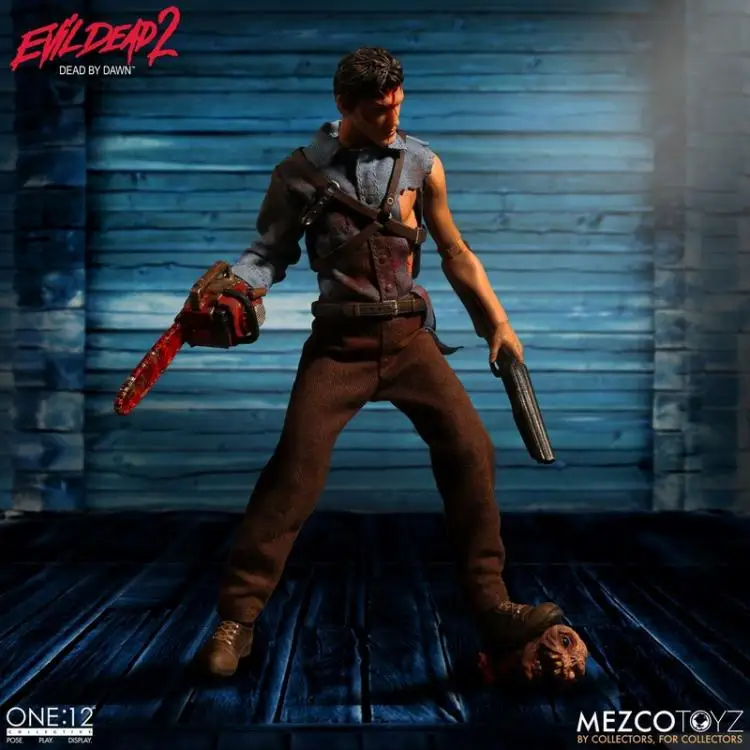 Mezco Toyz 76510 1/12 Evil Dead 2 Ghost Play ASH Коллекция фигурка для фанатов хобби и подарок на праздник 17 см