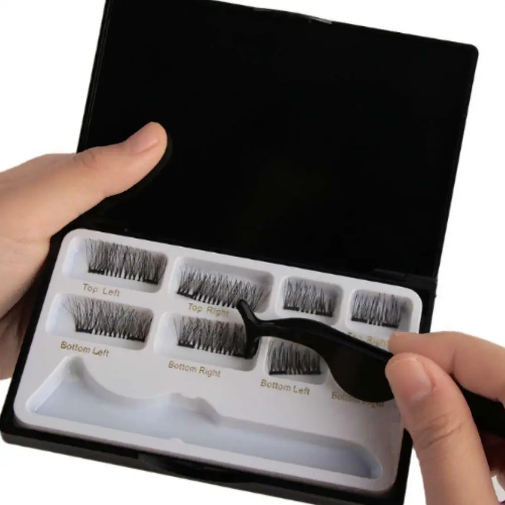 New Hot 8PCS 3D False Eyelashes Double Magnetic Lashes Pure Handwork Black Eye Lashes Eyelash Extension Magnetic Eyelashes New Hot 8PCS 3D False Eyelashes Double Magnetic Lashes Pure Handwork Black Eye Lashes Eyelash Extension Magnetic Eyelashes
