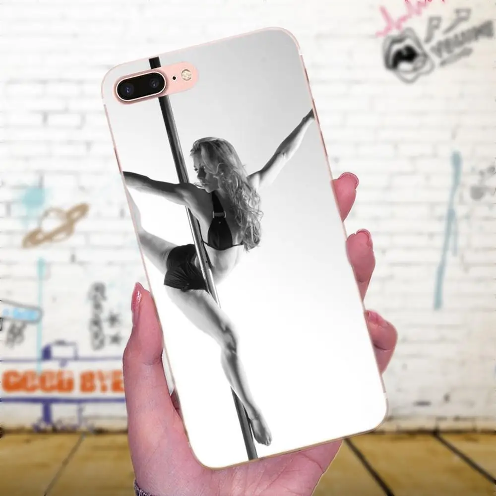 Для танца на шесте занятий фитнесом рисунок из ТПУ для Huawei Mate 7 8 9 10 20 P8 P9 P10 P20 P30 Lite
