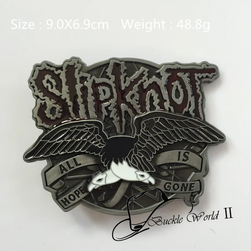 

Retail New style High quality Cool 3D SLIPKNOT eagle belt buckle For Men Jeans accessories for 4cm Wide belt 90*69mm 48.8g Metal