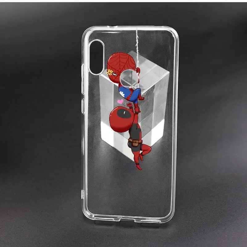 Чехол для Xiao mi Red mi S2 A2 lite 6 6A 4 4X 4A Note 4 4X5 5A Pro Plus mi A1 5X8 SE 6X TPU чехол для телефона Hero Deadpool Человек-паук