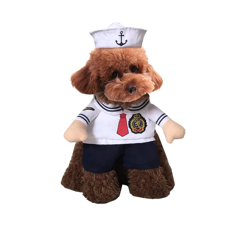 New Design Navy uniform Style Pet dogs Coat Free Shiping By CPAM Dogs