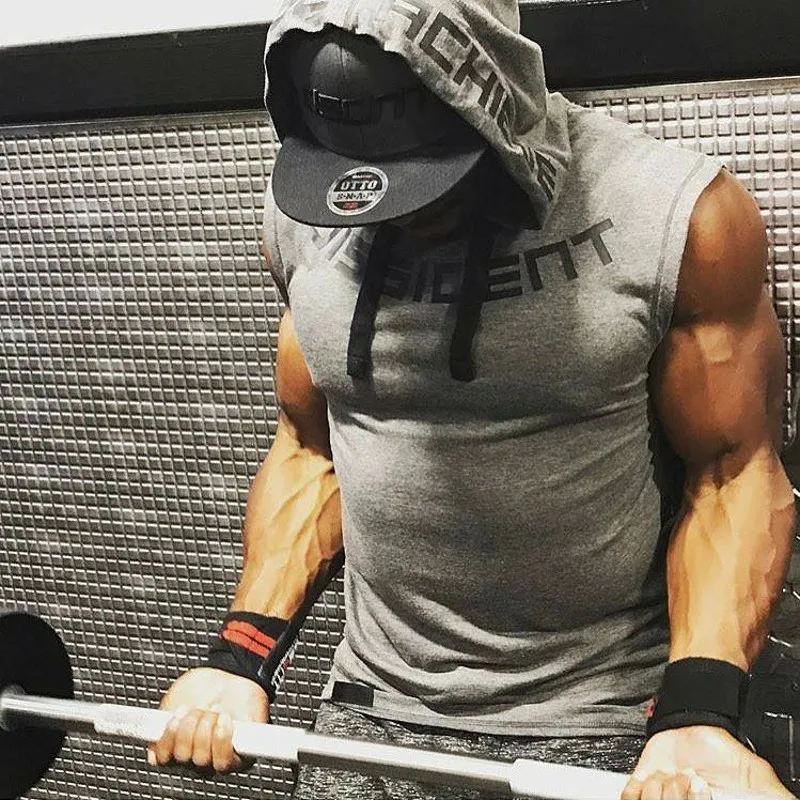 Gym Clothing Fitness Men Tank Top hoodies (3)