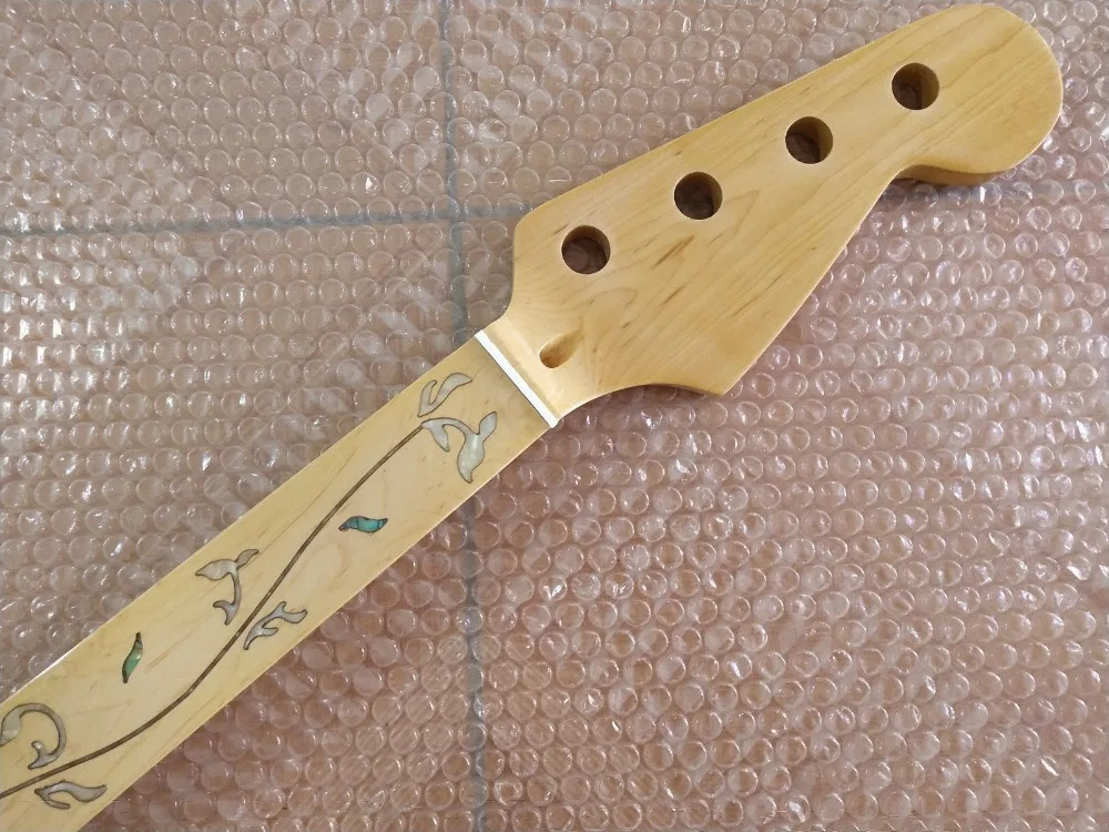 

Fretless Maple 24 Fret Neck For Electric Bass Guitar Neck Parts Replacment