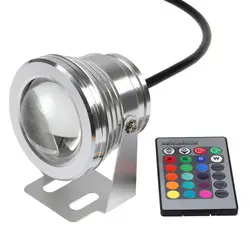 12 светодио дный в LED RGB подводный точечный свет водостойкий IP68 2 м мощность cabFountain бассейн лампа 16 красочных изменений с ИК-пультом piscina