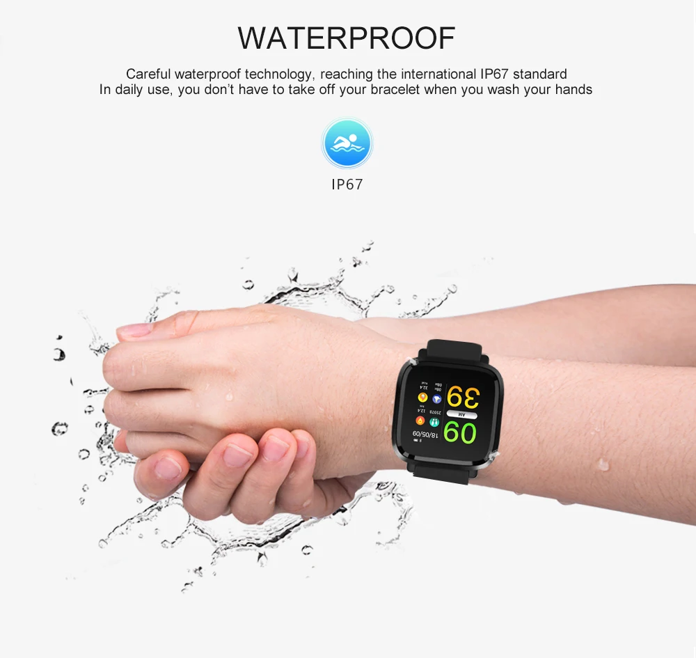 Torntisc Y8 Fitness Bracelet IP67 Waterproof support Multi-sports modes Blood Pressure oxygen monitoring Heart Rate smart band for Men women (10)