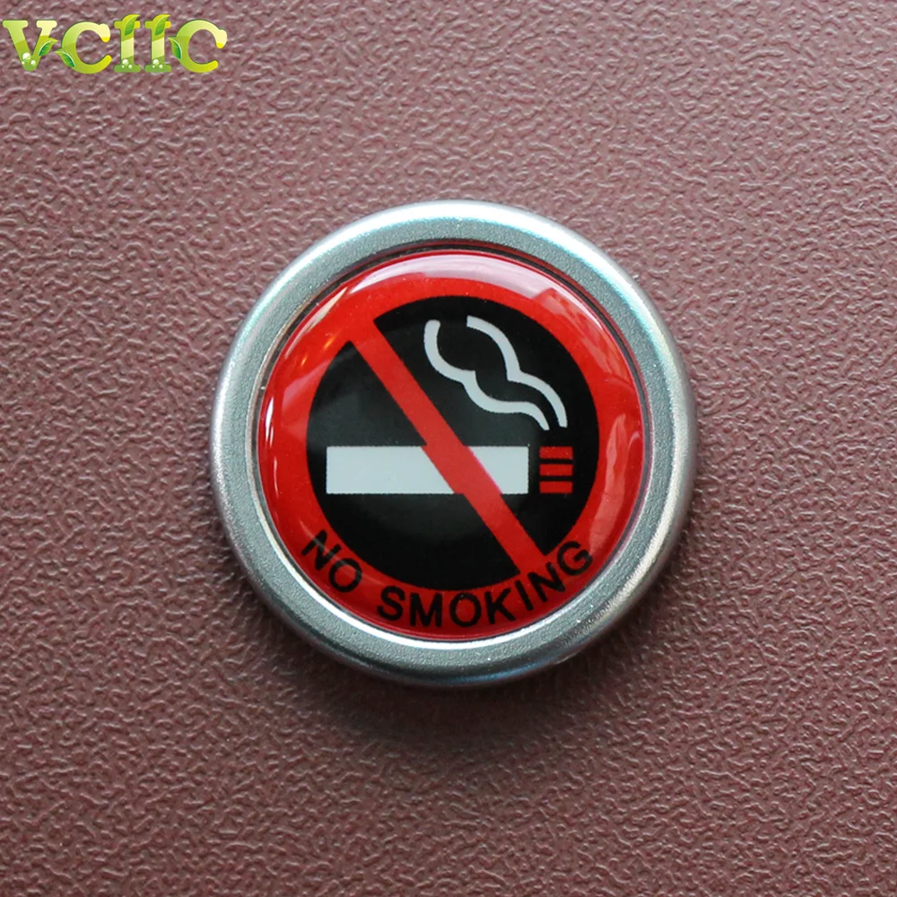 Наклейки из алюминиевого сплава с логотипом не курить|promotion bin|sticker 3mpromotional stainless