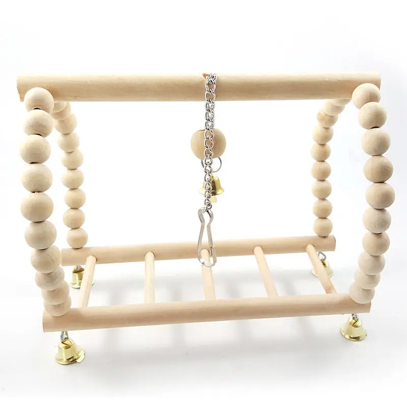 Pet Bird Swing Suspension Bridge Ladder Climb Parakeet Budgie Parrot Hammock Toy Diy