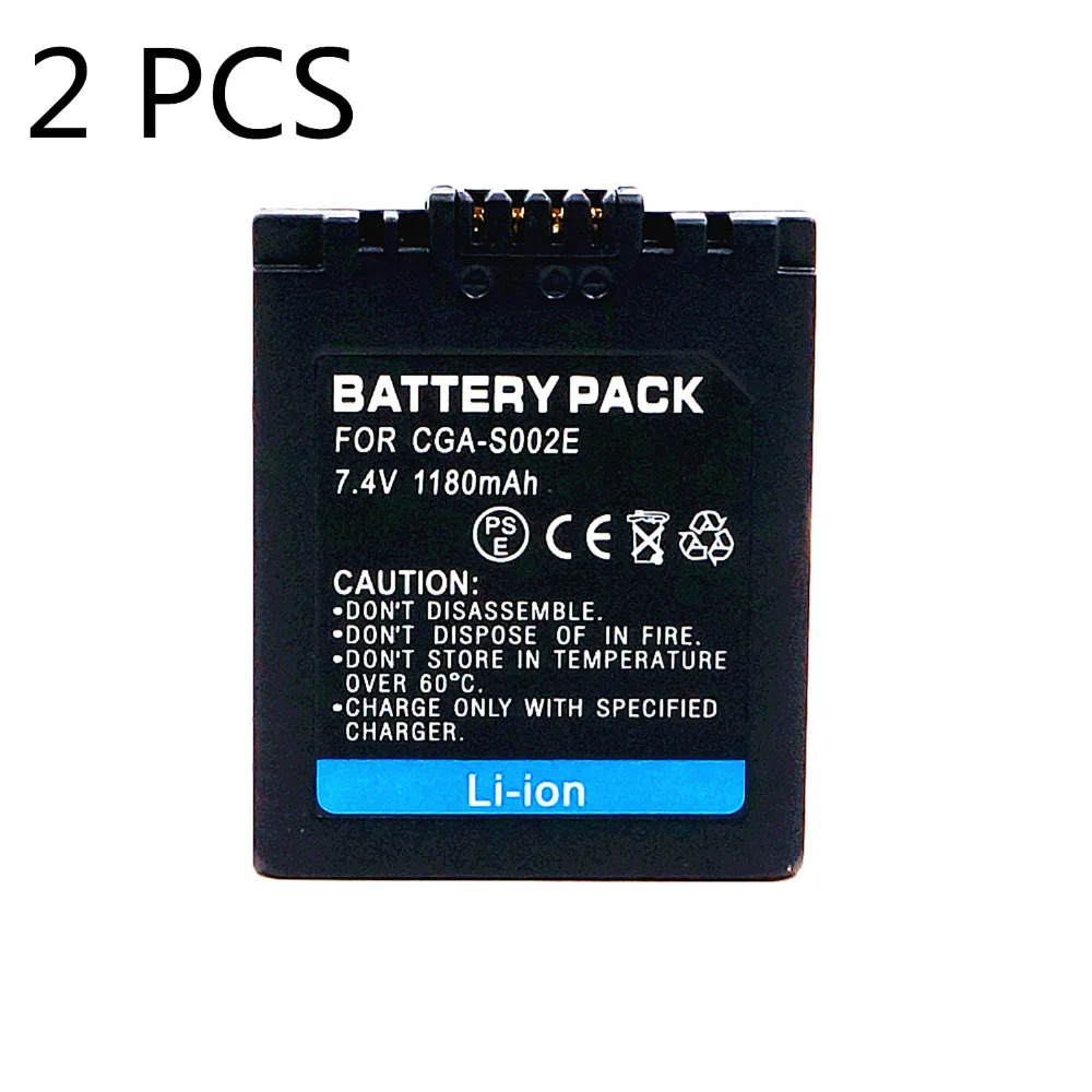 WHCYonline 2 шт. 1000 мАч Φ CGA S002 DMW BM7 S002E Аккумулятор для камеры Panasonic фз15 FZ2|camera battery|battery for