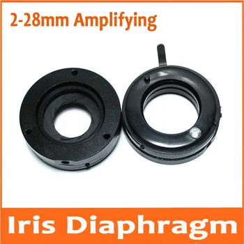

20pcs 2-28mm Amplifying Optical Maser Iris Aperture Diaphragm Condenser Module Microscope 12 Blades Camera lens Adapter M4