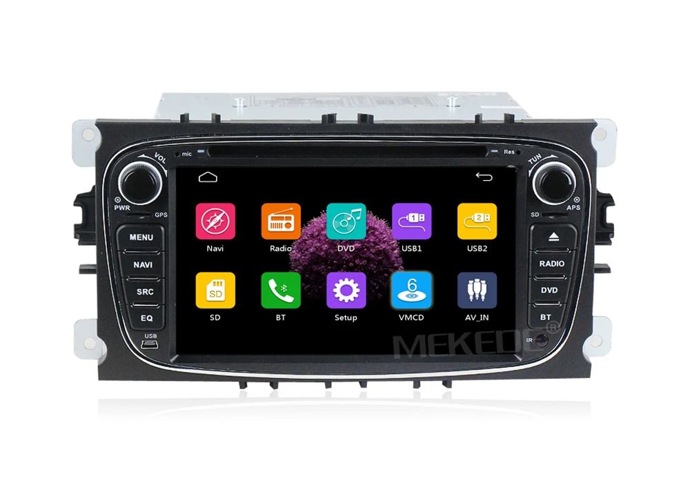Perfect 2din Car GPS Navigation radio for Focus S-max Kuga Mondeo with Radio DVD Headunit Bluetooth steering wheel control free 8GB map 11