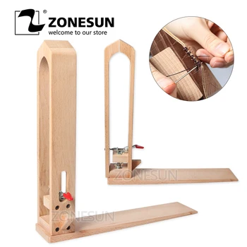 

ZONESUN Wood Sewing Tools Leather Craft Retaining Clip DIY Hand Tool Set Table Desktop Stitching Lacing Pony Horse Clamp Tools