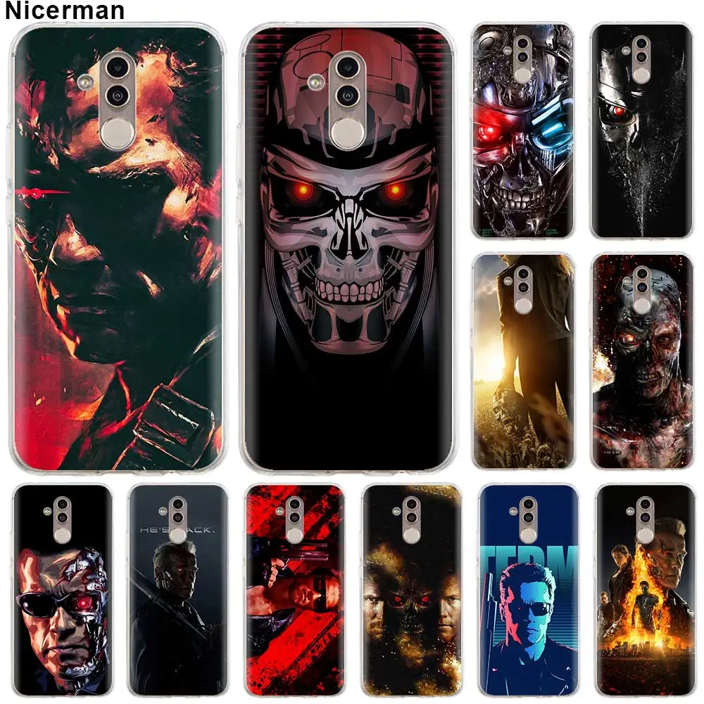 

Silicone TPU Case for Huawei Mate 10 20 Lite 20 10 Pro P10 P9 Lite P30 P20 Pro Case Fashoin Movie Terminator Soft Clear Capa