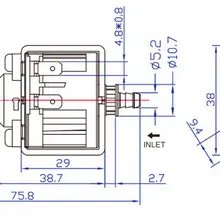 Самовсасывающий насос 220-240 В 50 Гц/60 Гц 25 Вт Миниатюрный электромагнитный насос TWTMP-56
