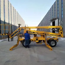 Дизельный силовой подъемник, рабочий подъемник plaform 12 м 14 м, шарнирный подъемник, вращение грузовика 360